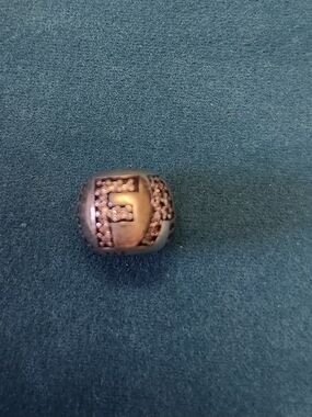 Authentic Pandora "SURROUNDED BY FAITH" Sterling Silver 925 Bead Barrel Charm